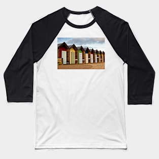 Bonny Blyth Beach Huts Baseball T-Shirt